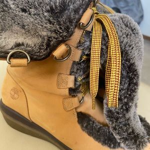 Timberland Fur Boots Size 9